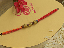 Brass ❂ Handmade . Rakhi { k }